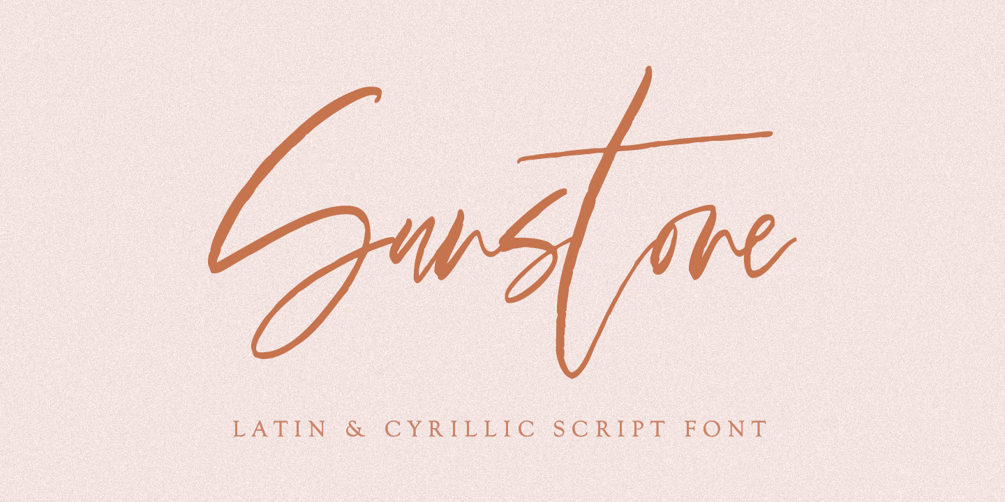Sunstone Font preview